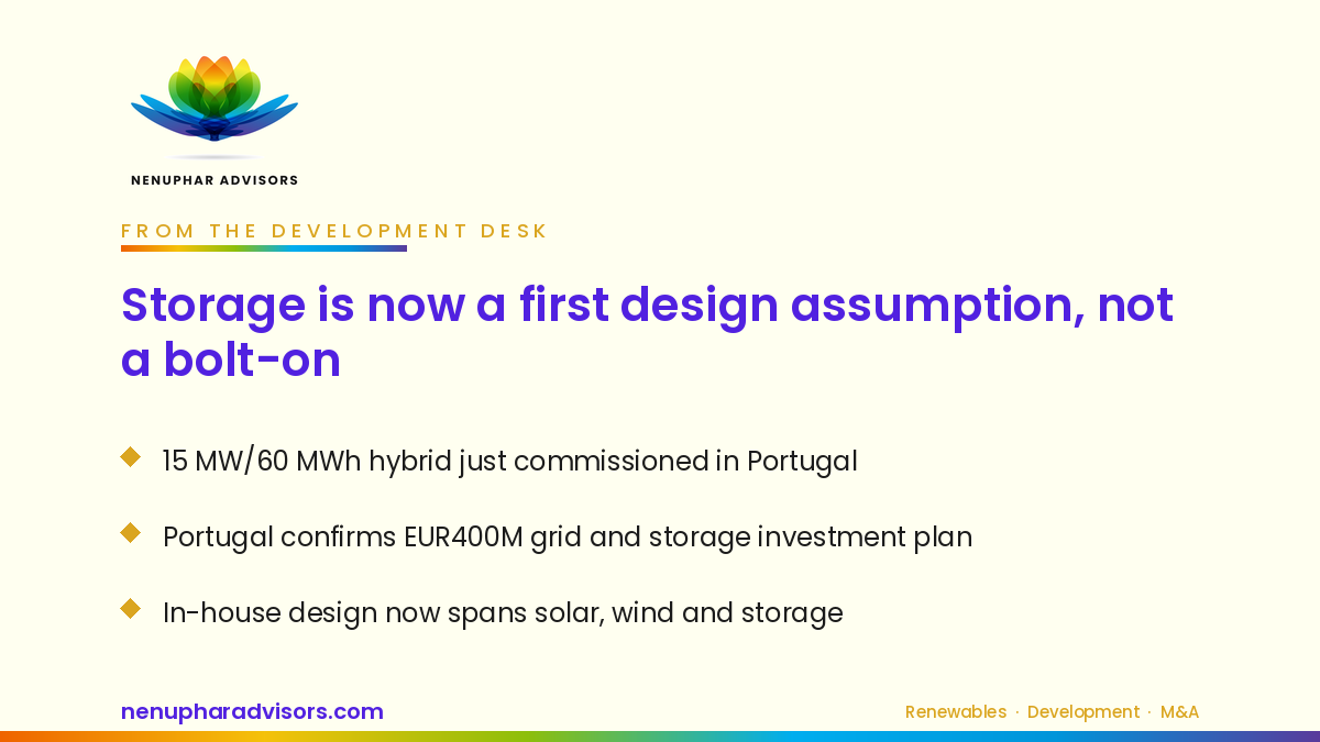 Nenuphar Advisors branded LinkedIn card: Storage is now a first design assumption, not a bolt-on
