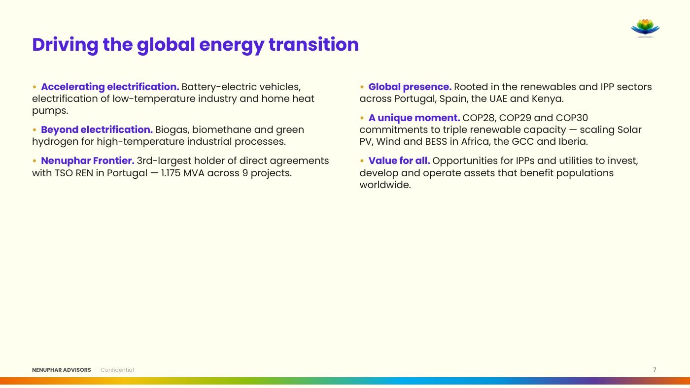 Nenuphar Advisors Group Presentation - slide 7 of 29