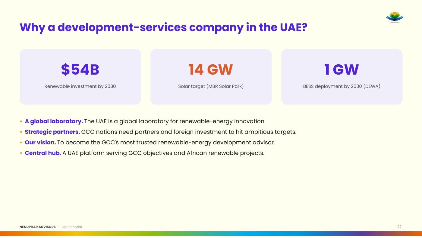 Nenuphar Advisors Group Presentation - slide 22 of 29