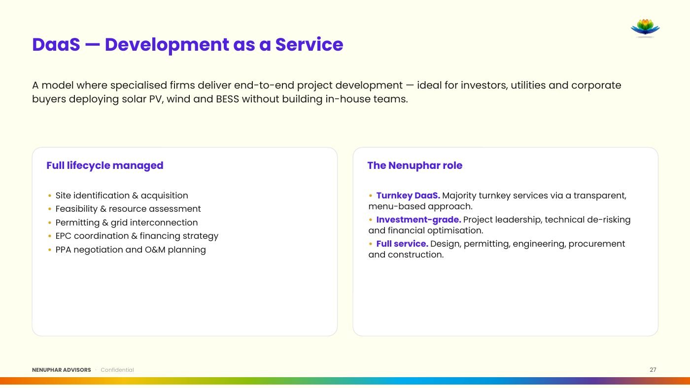 Nenuphar Advisors Group Presentation - slide 27 of 29